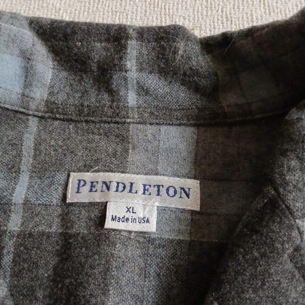 Pendleton Virgin Wool Plaid Button Down Eco Extra… - image 4